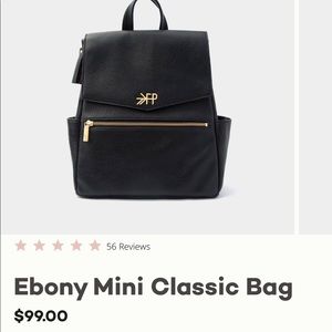 Freshly picked mini diaper bag in black